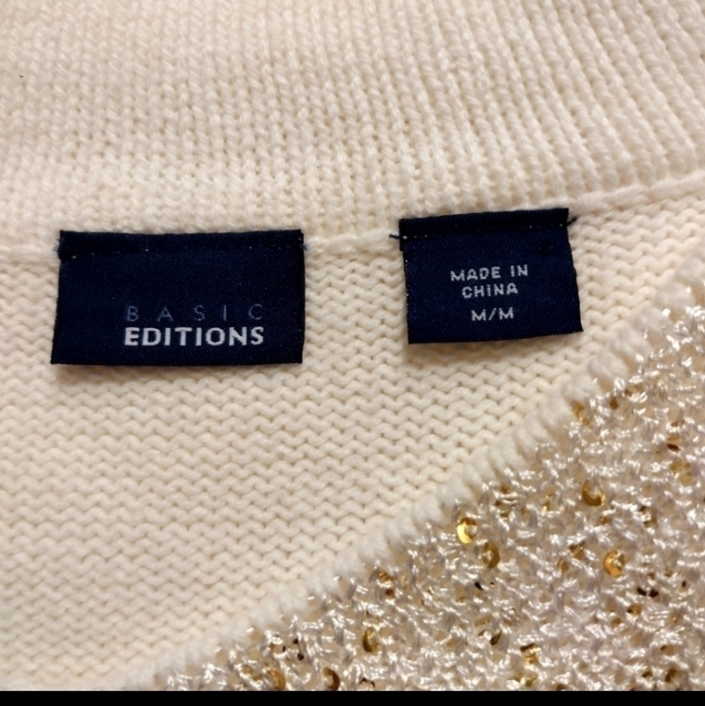 Basic Editions V Neck Sweater - Picture 6 of 6